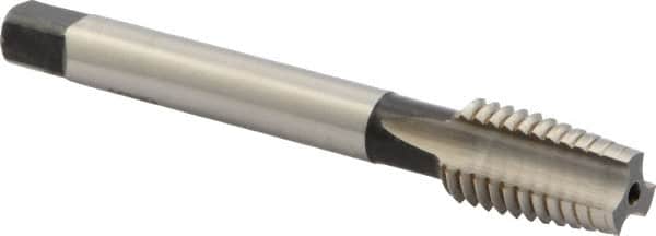 DORMER - 1/2-13 UNC 2B 3 Flute Bright Finish High Speed Steel Straight Flute Machine Tap - Taper, Right Hand Thread, 89mm OAL, 22mm Thread Length, Oversize - Exact Tooling