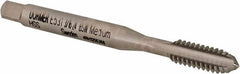 DORMER - 3/16-24 BSW 3 Flute Bright Finish High Speed Steel Straight Flute Machine Tap - Bottoming, Right Hand Thread, 58mm OAL, 11mm Thread Length, Oversize - Exact Tooling