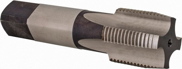 DORMER - 3/4-14" BSPP, 4 Flutes, Plug Chamfer, Bright Finish, High Speed Steel British Standard Pipe Tap - Series E547 - Exact Tooling