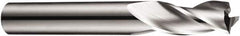 DORMER - 20mm, 38mm LOC, 20mm Shank Diam, 104mm OAL, 3 Flute, Solid Carbide Square End Mill - Single End, Bright Finish, Spiral Flute, 30° Helix, Centercutting, Right Hand Cut, Right Hand Flute, Series S903 - Exact Tooling