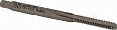 Union Butterfield - #4-40 UNC 2B/3B 3 Flute Bright Finish High Speed Steel Straight Flute Standard Hand Tap - Bottoming, Right Hand Thread, 1-7/8" OAL, 9/16" Thread Length, H2 Limit, Oversize - Exact Tooling