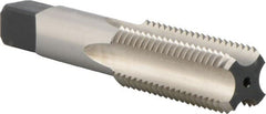 Union Butterfield - 1-1/8 - 8 UNC/UNS 2B 4 Flute Bright Finish High Speed Steel Straight Flute Standard Hand Tap - Bottoming, Right Hand Thread, 5-7/16" OAL, 2-9/16" Thread Length, H5 Limit, Oversize - Exact Tooling