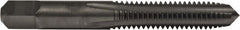 Union Butterfield - 1/4-20 UNC 3B 4 Flute Oxide Finish High Speed Steel Straight Flute Standard Hand Tap - Plug, Right Hand Thread, 2-1/2" OAL, 1" Thread Length, H3 Limit, Oversize - Exact Tooling