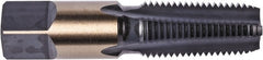 Union Butterfield - 1-1/4 - 11-1/2 NPT Thread, 5 Flute Standard Pipe Tap - 4" OAL, 1-3/4" Thread Length, Oxide Finish, High Speed Steel - Exact Tooling