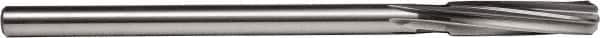 Union Butterfield - 11/32" High Speed Steel 6 Flute Chucking Reamer - Spiral Flute, 0.2792" Straight Shank, 1-1/2" Flute Length, 6" OAL - Exact Tooling