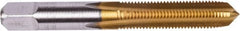 Union Butterfield - 1/2-20 UNF 3B 4 Flute TiN Finish High Speed Steel Straight Flute Standard Hand Tap - Plug, Right Hand Thread, 3-3/8" OAL, 1-21/32" Thread Length, H3 Limit, Oversize - Exact Tooling