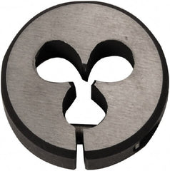 Union Butterfield - 5/16-18 UNC Thread, 1-1/2" Outside Diam High Speed Steel Round Die - 1/2" Thick, Right Hand Thread, Series 2510, Adjustable - Exact Tooling