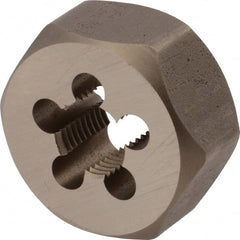 Union Butterfield - 1/4-18 NPT, 1-1/4" Hex, Right Hand, Hex Rethreading Die - 5/8" Thick, Adjustable, Chromium Steel, Series 2025 - Exact Tooling