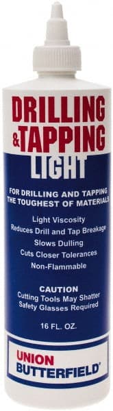 Union Butterfield - 16 oz Bottle Cutting & Tapping Fluid - Use on Ferrous Metals & Nonferrous Metals - Exact Tooling