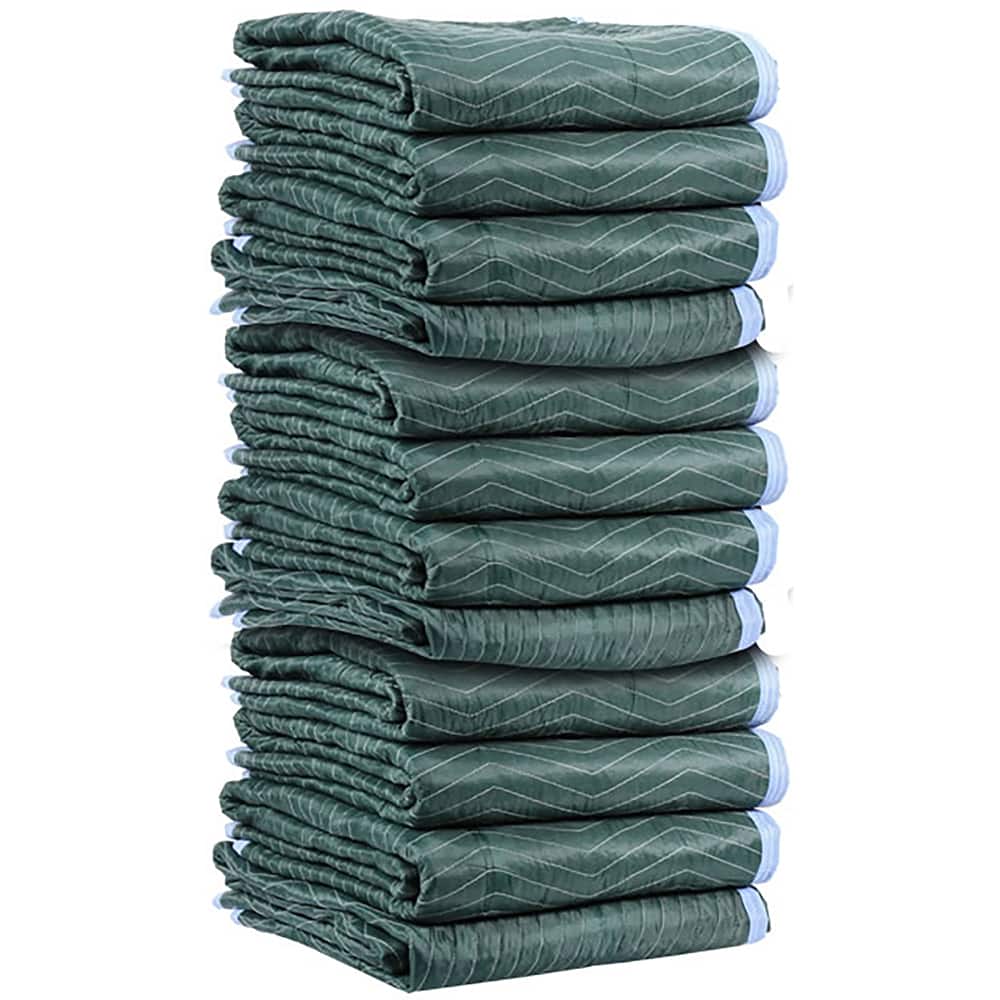 US Cargo Control - Tarps & Dust Covers; Material: Cotton/Polyester ; Length (Inch): 80 ; Width (Inch): 72 ; Grommet: No ; Color: Blue; Green - Exact Tooling