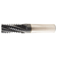 ‎1/4, 3/8-18 4 Flute NPT Coolant Through Thread Mill-TiAlN - Exact Tooling
