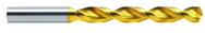 7.8mm Dia. - Cobalt Parabolic Jobber Drill-130° Point-TiN - Exact Tooling