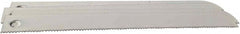 Disston - 5" Long x 1/2" Thick, Bi-Metal Reciprocating Saw Blade - Straight Profile, 18 TPI, Toothed Edge, Universal Shank - Exact Tooling