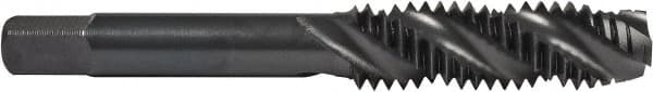 Union Butterfield - 7/16-14 UNC 3 Flute 2B/3B Plug Spiral Flute Tap - High Speed Steel, Oxide Finish, 3-5/32" OAL, Right Hand Flute, Right Hand Thread, H3, Series 1591 - Exact Tooling