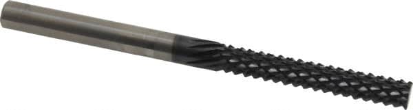 Onsrud - 1/4" Diam, 1-1/2" LOC, Plain End, Solid Carbide Diamond Pattern Router Bit - Right Hand Cut, 3-1/2" OAL, 1/4" Shank Diam, Use on Composites - Exact Tooling