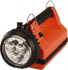 Streamlight - White LED Bulb, 540 Lumens, Spotlight/Lantern Flashlight - Orange Plastic Body, 1 6V Battery Included - Exact Tooling