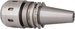 Accupro - CAT40 Taper Shank, 1-1/4" Hole Diam x 2.88" Nose Diam Milling Chuck - 3.54" Projection, 0.0002" TIR, Through-Spindle Coolant, Balanced to 10,000 RPM - Exact Tooling