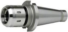 Accupro - CAT50 Taper Shank, 1-1/4" Hole Diam x 2.88" Nose Diam Milling Chuck - 3.54" Projection, 0.0002" TIR, Through-Spindle & DIN Flange Coolant, Balanced to 10,000 RPM - Exact Tooling