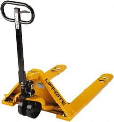 Lift-Rite - 5,000 Lb Capacity, 6-1/2" Lift Industrial Pallet Truck - 1-3/4" Min Lift Height, 48" Fork Length x 6" Fork Width, 33" Overall Width - Exact Tooling