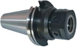 Parlec - 3/64" to 1" Capacity, 7-1/2" Projection, CAT50 Taper Shank, TG/PG 100 Collet Chuck - 0.0002" TIR, Through-Spindle - Exact Tooling