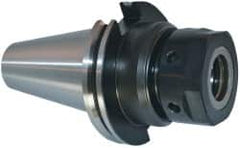 Parlec - 3/64" to 1" Capacity, 7-1/2" Projection, CAT50 Taper Shank, TG/PG 100 Collet Chuck - 0.0002" TIR, Through-Spindle - Exact Tooling