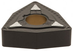 Kennametal - WNMG432 MN Grade KCP40 Carbide Turning Insert - TiCN/Al2O3 Finish, 80° Trigon, 1/2" Inscr Circle, 3/16" Thick, 1/32" Corner Radius - Exact Tooling