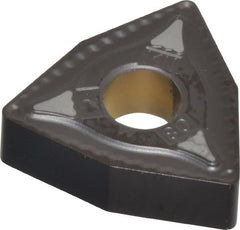 Kennametal - WNMG432 MN Grade KCP10 Carbide Turning Insert - TiCN/Al2O3 Finish, 80° Trigon, 1/2" Inscr Circle, 3/16" Thick, 1/32" Corner Radius - Exact Tooling