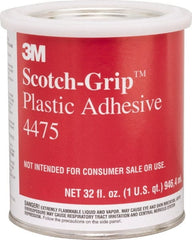 3M - 32 Fluid Ounce Container, Clear, Can Synthetic Resin Construction Adhesive - Series 4475 - Exact Tooling