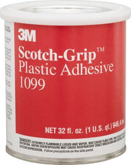 3M - 32 Fluid Ounce Container, Tan, Can Synthetic Rubber Construction Adhesive - Series 1099 - Exact Tooling