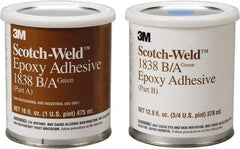 3M - 32 oz Can Two Part Epoxy - 60 min Working Time, 3,000 psi Shear Strength, Series 1838 - Exact Tooling