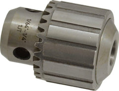 Accupro - JT1, 1/32 to 1/4" Capacity, Tapered Mount Drill Chuck - Keyed, 32mm Sleeve Diam, 40mm Open Length - Exact Tooling
