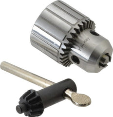 Accupro - JT2, 1/32 to 3/8" Capacity, Tapered Mount Drill Chuck - Keyed, 37mm Sleeve Diam, 51mm Open Length - Exact Tooling