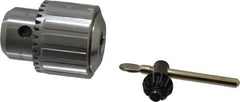 Accupro - JT6, 1/32 to 1/2" Capacity, Tapered Mount Drill Chuck - Keyed, 2.087" Sleeve Diam, 2.717" Open Length - Exact Tooling