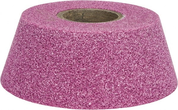 Grier Abrasives - 4" Diam, 1-1/4" Hole Size, 2-3/16" Overall Thickness, 60 Grit, Type 11 Tool & Cutter Grinding Wheel - Medium Grade, Aluminum Oxide, K Hardness, Vitrified Bond, 6,207 RPM - Exact Tooling