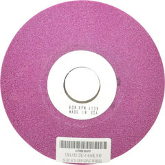 Grier Abrasives - 6" Diam, 1-1/4" Hole Size, 1/2" Overall Thickness, 60 Grit, Type 12 Tool & Cutter Grinding Wheel - Medium Grade, Aluminum Oxide, K Hardness, Vitrified Bond, 4,138 RPM - Exact Tooling