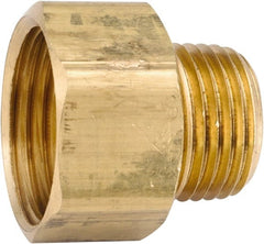 ANDERSON METALS - 3/4 FGHT & 1/2 MPT Garden Hose Female x MIP - Lead Free Brass, Female Hose to Male Pipe Connector - Exact Tooling