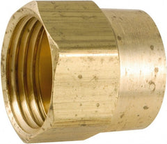 ANDERSON METALS - 3/4 FGHT & 1/2 FPT Garden Hose Female x FIP - Lead Free Brass, Female Hose to Female Pipe Connector - Exact Tooling