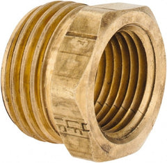 ANDERSON METALS - 3/4 MGHT & 1/2 FPT Garden Hose Male x FIP - Lead Free Brass, Male Hose to Female Pipe Connector - Exact Tooling