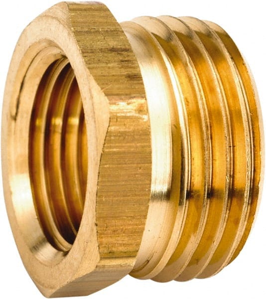 ANDERSON METALS - 3/4 MGHT & 3/8 NPT Garden Hose Male x FIP - Lead Free Brass, Male Hose to Female Pipe Connector - Exact Tooling