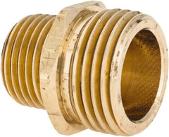 ANDERSON METALS - 3/4 MGHT & 1/2 MPT Garden Hose Male x MIP - Lead Free Brass, Male Hose to Male Pipe Connector - Exact Tooling