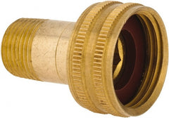 ANDERSON METALS - 3/4 FGHT & 3/8 MPT Garden Hose Female x MIP Swivel - Lead Free Brass, Female Hose to Male Pipe Swivel Connector - Exact Tooling