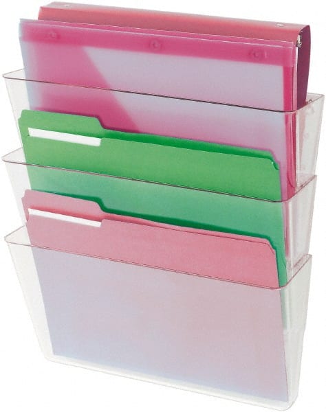 UNIVERSAL - 8-1/2 x 11", Letter Size, Clear, Expanding Hanging File Holder - Exact Tooling