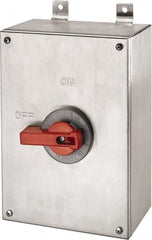 Hubbell Wiring Device-Kellems - 3 Phase, 600VAC, 3 Pole, 4X, Enclosed Nonfused Cam & Disconnect Switch - Metal - Exact Tooling