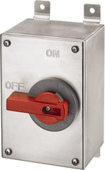 Hubbell Wiring Device-Kellems - 3 Phase, 600VAC, 3 Pole, 4X, Enclosed Nonfused Cam & Disconnect Switch - Metal - Exact Tooling