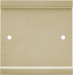 Hubbell Wiring Device-Kellems - 4-3/4 Inch Long x 4-3/4 Inch High, Rectangular Raceway Fitting - Ivory, For Use with HBL4750 Series Raceways - Exact Tooling