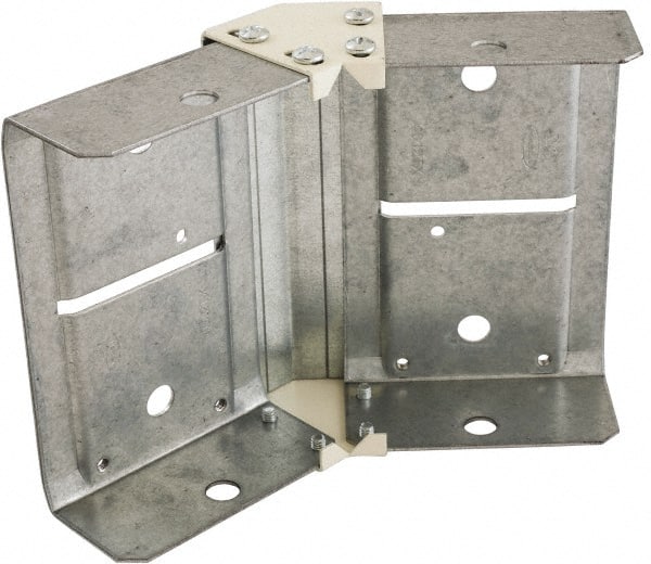 Hubbell Wiring Device-Kellems - 6.04 Inch Long x 4.59 Inch High, Raceway Elbow End - 45°, Ivory, For Use with HBL4750 Series Raceways - Exact Tooling