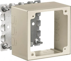 Hubbell Wiring Device-Kellems - 4.64 Inch Long x 2-3/4 Inch Wide x 4.54 Inch High, Rectangular Raceway Box - Ivory, For Use with HBL500 Series Raceways and HBL750 Series Raceways - Exact Tooling