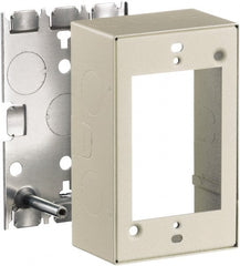 Hubbell Wiring Device-Kellems - 2.82 Inch Long x 1-3/4 Inch Wide x 4.54 Inch High, Rectangular Raceway Box - Ivory, For Use with HBL500 Series Raceways and HBL750 Series Raceways - Exact Tooling
