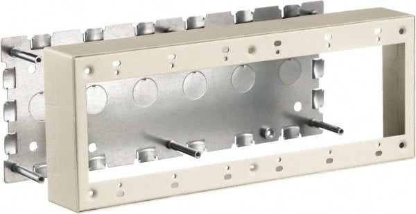 Hubbell Wiring Device-Kellems - 11.89 Inch Long x 1-3/4 Inch Wide x 4.54 Inch High, Rectangular Raceway Box - Ivory, For Use with HBL500 Series Raceways and HBL750 Series Raceways - Exact Tooling