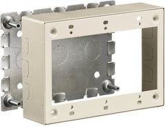 Hubbell Wiring Device-Kellems - 6.45 Inch Long x 1-3/4 Inch Wide x 4.54 Inch High, Rectangular Raceway Box - Ivory, For Use with HBL500 Series Raceways and HBL750 Series Raceways - Exact Tooling